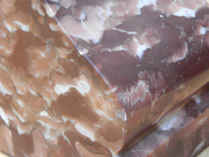 I Like Mike's Mid Century Modern Accessories Modern Brown and White Marble Bookends