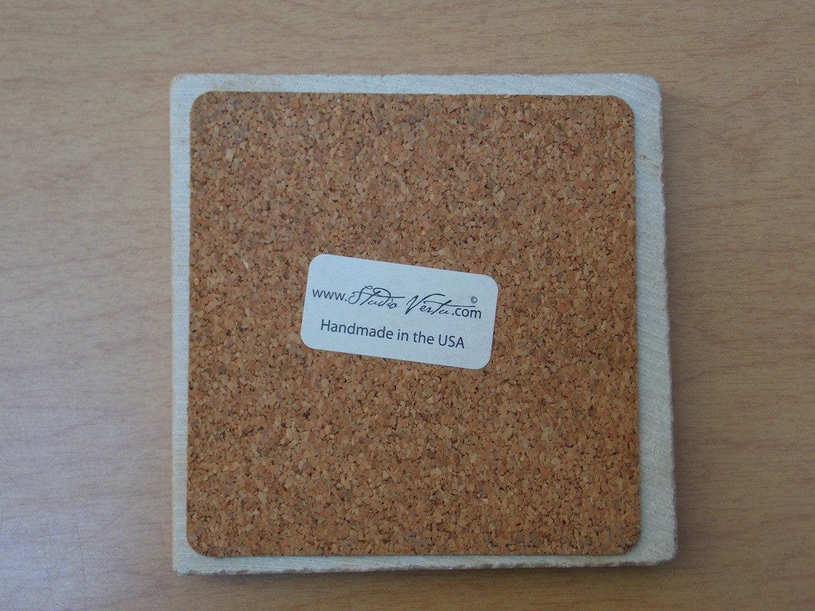 I Like Mike's Mid Century Modern Accessories New York City Coasters, Solid Stone, by Studio Vertu (Not Vintage)