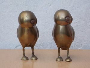 I Like Mike's Mid-Century Modern Accessories Pair of Vintage Brass Owls