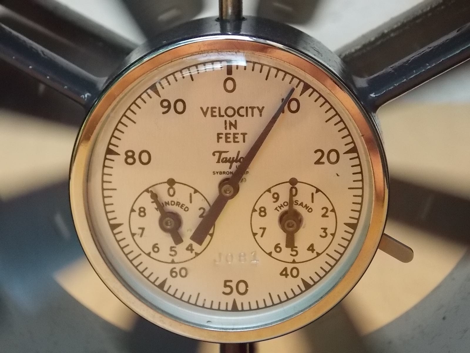 I Like Mike's Mid Century Modern Accessories Rare Large Taylor Vintage Anemometer Wind Instrument in Case, Mint Condition