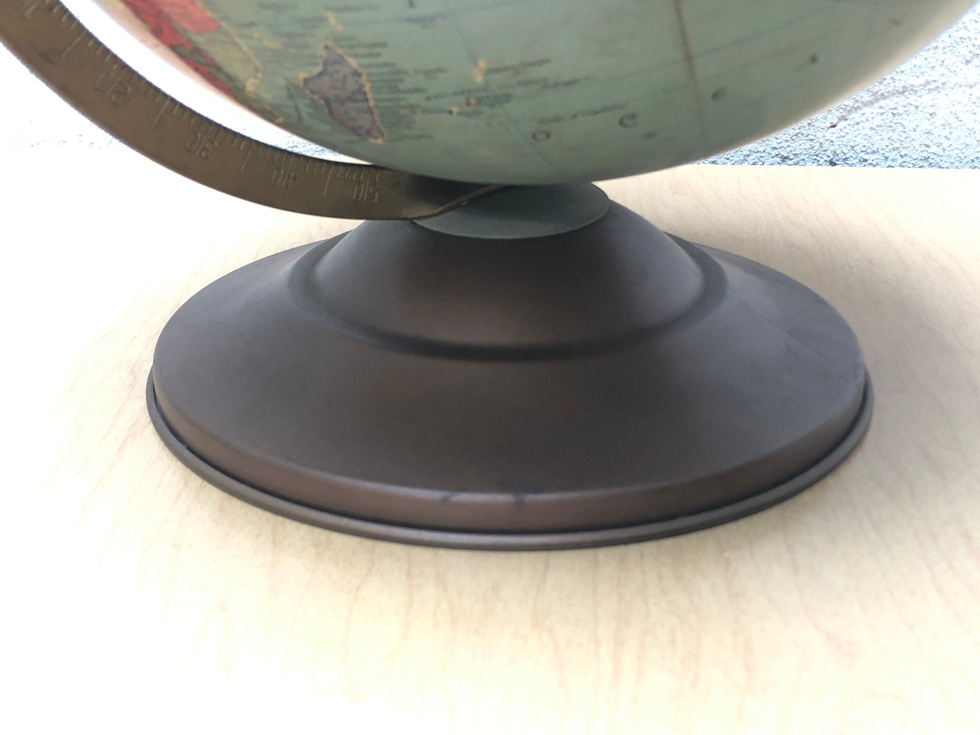 I Like Mike's Mid Century Modern Accessories Replogle 12" Precision Globe on Metal Base, Circa 1970