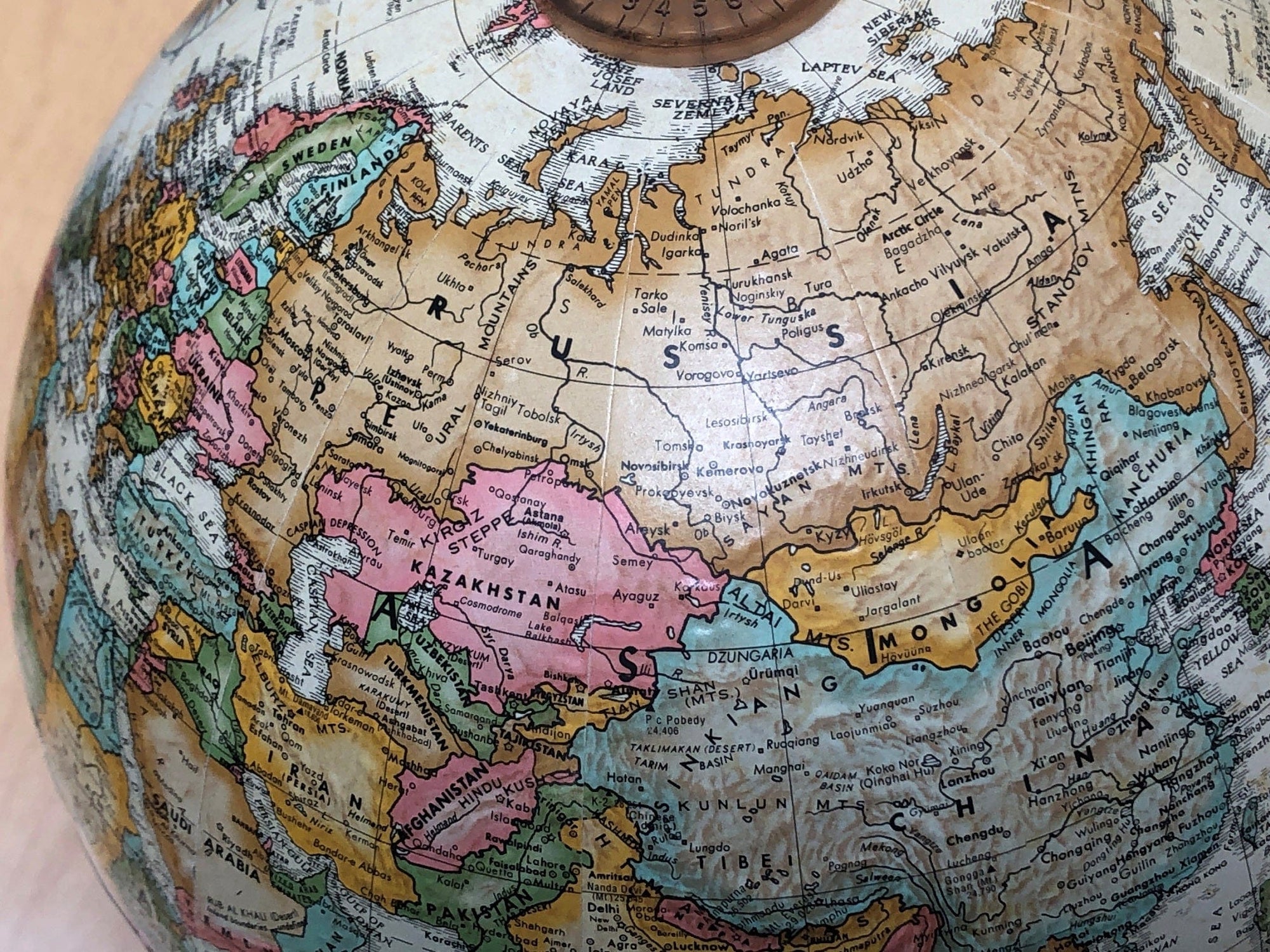 I Like Mike's Mid Century Modern Accessories Replogle Desk Top 9" Globe Weather Station