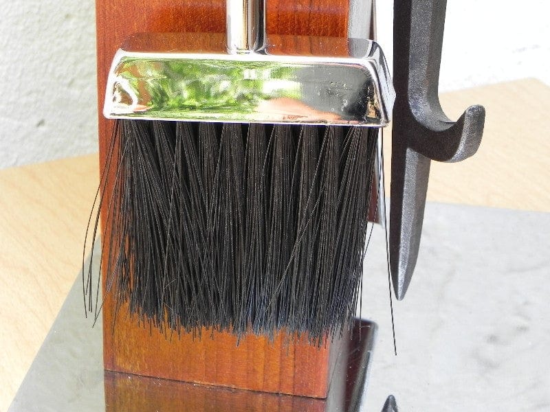 I Like Mike's Mid-Century Modern Accessories RESTORED ALBRIZZI (ATTRIB) FIREPLACE SET IN CHROME & TEAK