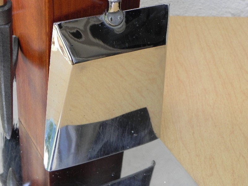 I Like Mike's Mid-Century Modern Accessories RESTORED ALBRIZZI (ATTRIB) FIREPLACE SET IN CHROME & TEAK