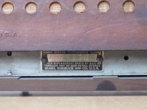 I Like Mike's Mid Century Modern Accessories Sears Silvertone Brown Bakelite Radio from the 1950's