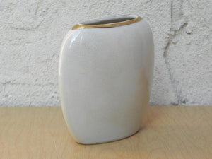 I Like Mike's Mid Century Modern Accessories Small White Ceramic Japanese Vase by Jovan, Inc