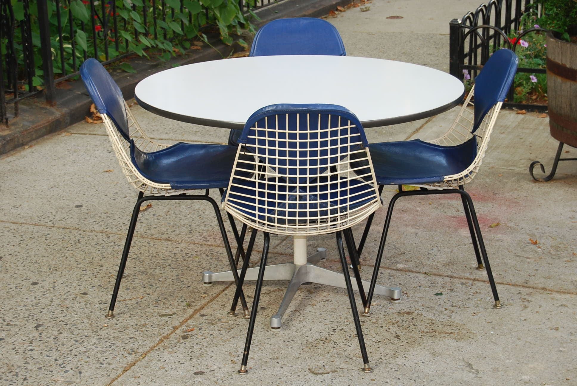 I Like Mike's Mid-Century Modern Accessories SOLD -- SIGNED EAMES MID CENTURY HERMAN MILLER BIKINI CHAIR DINING SET