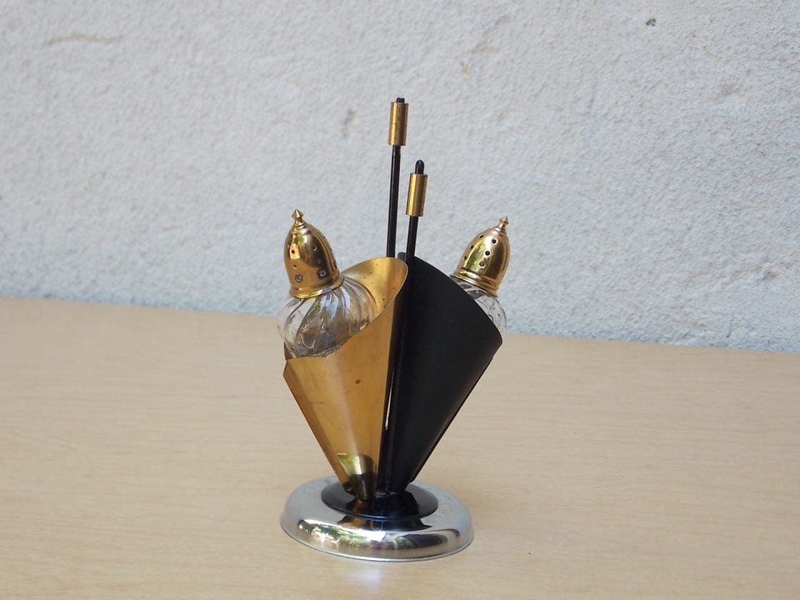 I Like Mike's Mid Century Modern Accessories Umbrella Stand Salt and Pepper Shakers