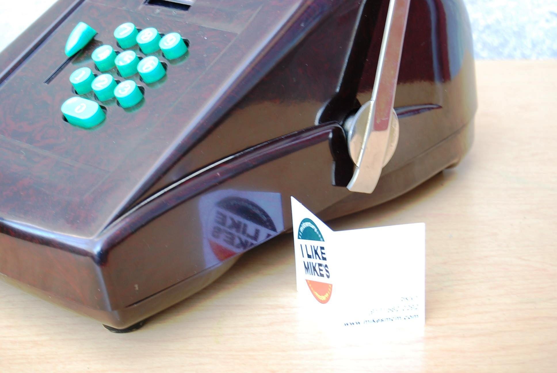 I Like Mike's Mid Century Modern Accessories Victor Adding Machine 10 key Deco Brown Bakelite
