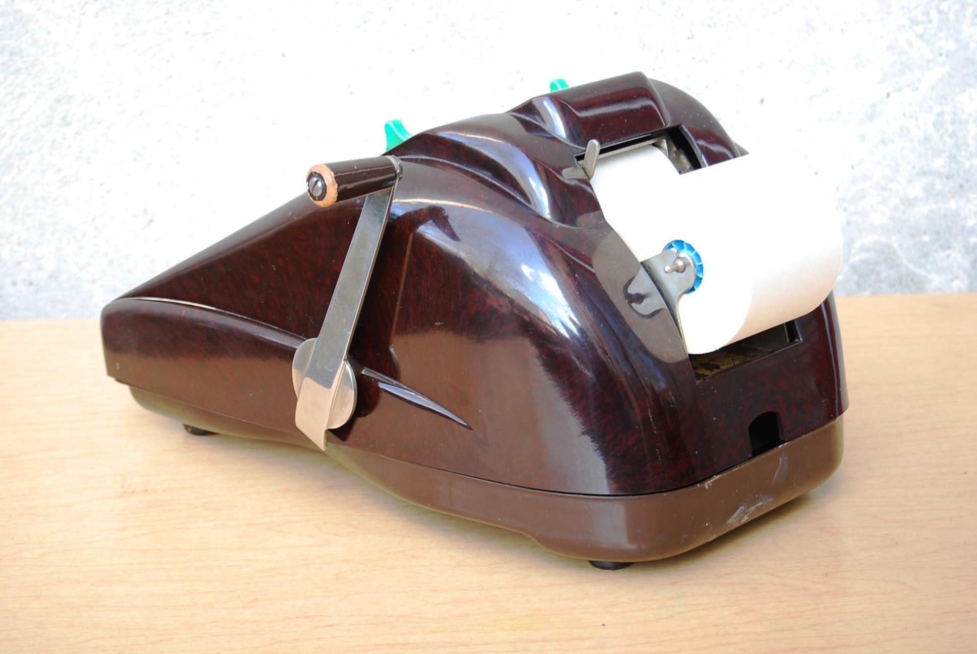 I Like Mike's Mid Century Modern Accessories Victor Adding Machine 10 key Deco Brown Bakelite