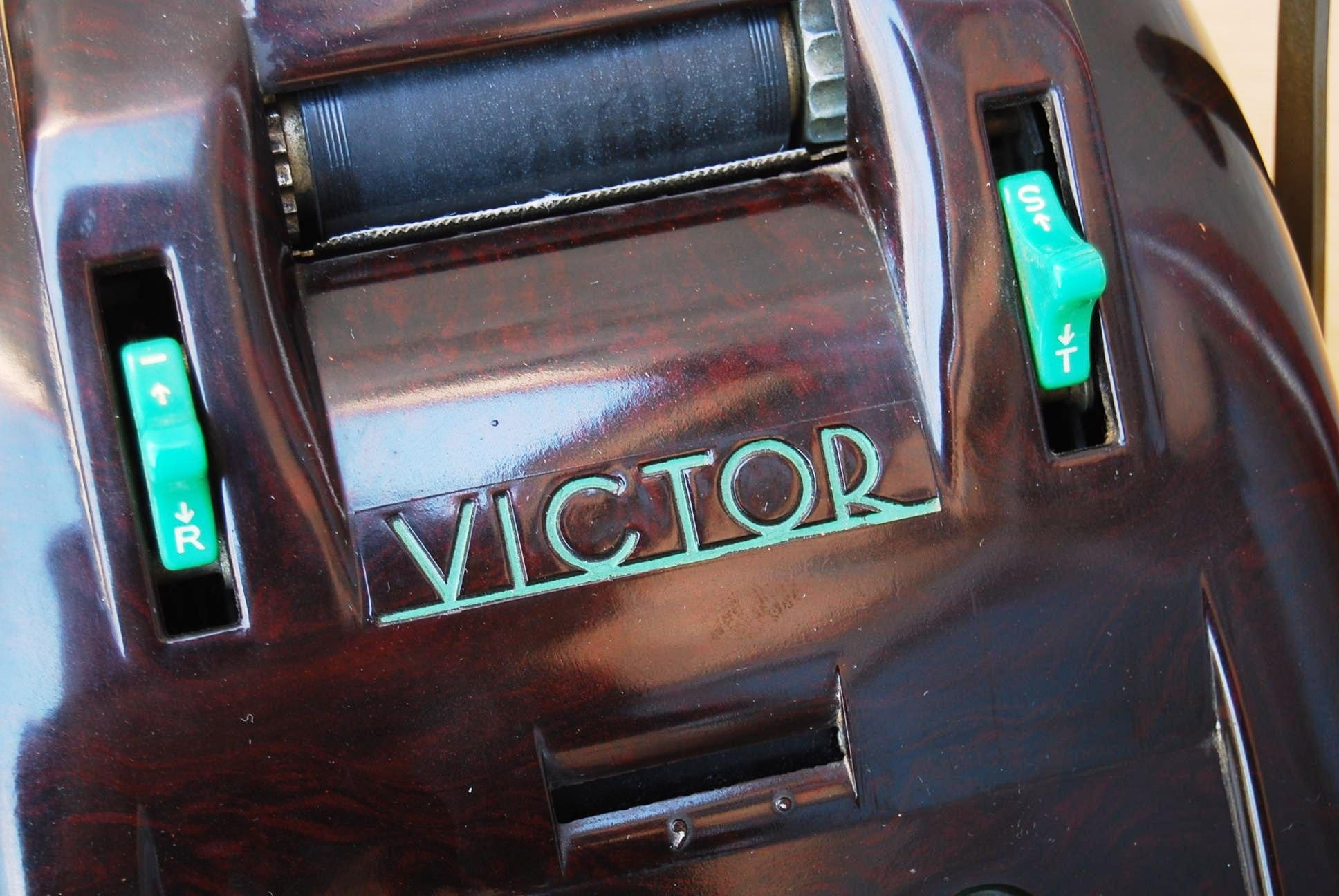 I Like Mike's Mid Century Modern Accessories Victor Adding Machine 10 key Deco Brown Bakelite