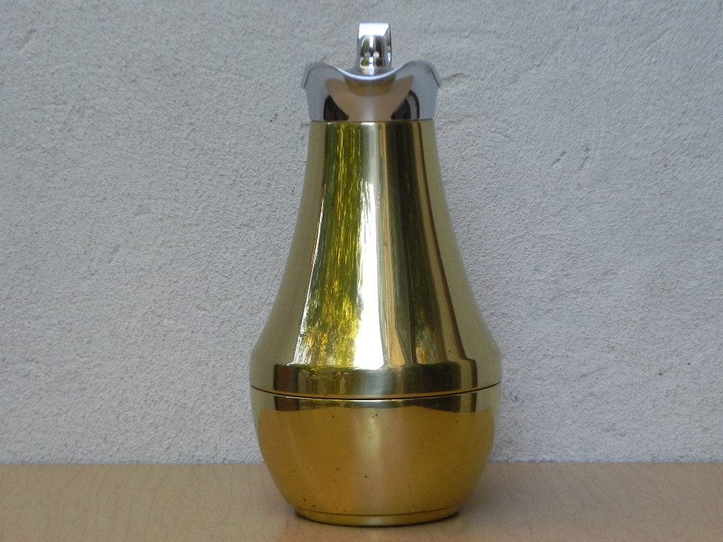 I Like Mike's Mid Century Modern Accessories Vintage Alfi Gold Chrome Coffee Carafe