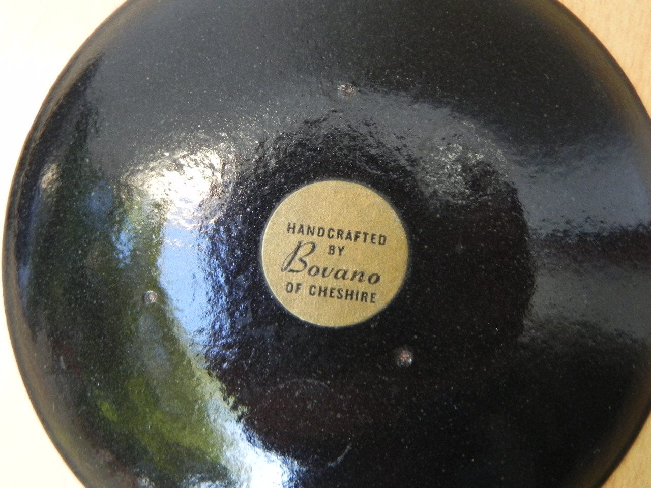 I Like Mike's Mid Century Modern Accessories Vintage Bovano Pair Small Round Green Plates