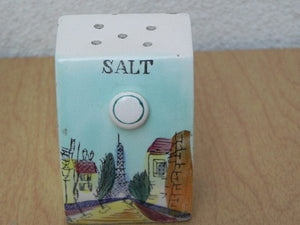 I Like Mike's Mid Century Modern Accessories Vintage Ceramic Salt & Pepper & Spice Shakers with Paris Scenes