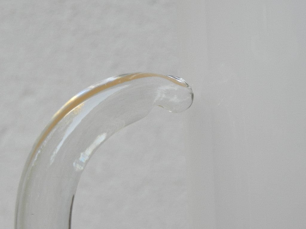 I Like Mike's Mid Century Modern Accessories White Gold Mid Century Modern Glass Pitcher