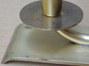 I Like Mike's Mid-Century Modern Accessories Ystad Metall Solid Brass 5 Candle Centerpiece Candelabra