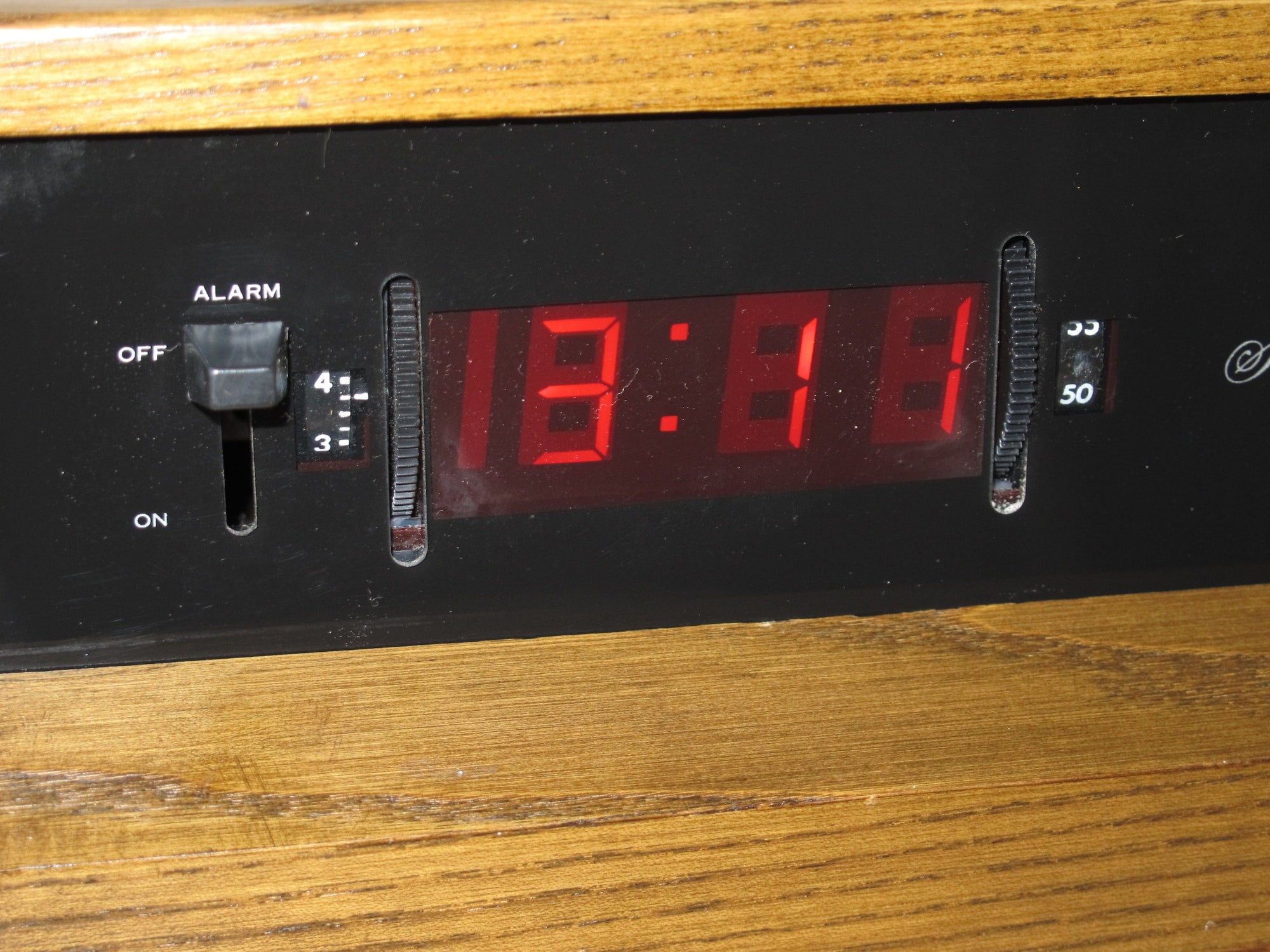 I Like Mike's Mid Century Modern Alarm Clocks Seth Thomas Wooden Light Up Digital Alarm Clock Circa 1970