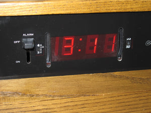 I Like Mike's Mid Century Modern Alarm Clocks Seth Thomas Wooden Light Up Digital Alarm Clock Circa 1970