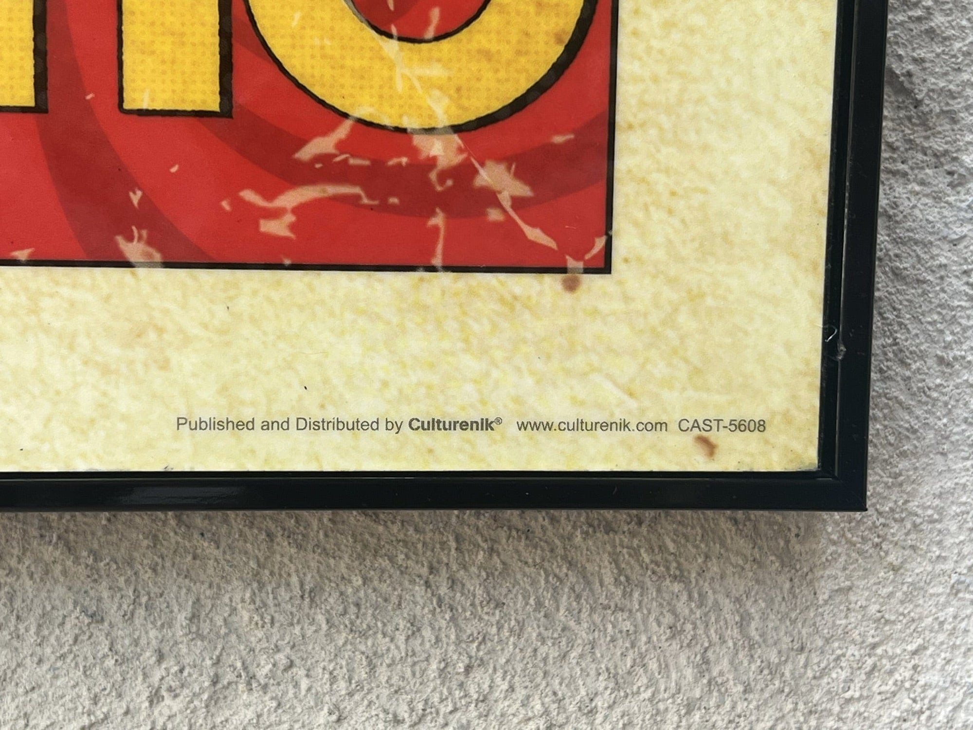 I Like Mike's Mid Century Modern Artwork Framed 1990s Doctor Who Comic Book Poster by Culturenik