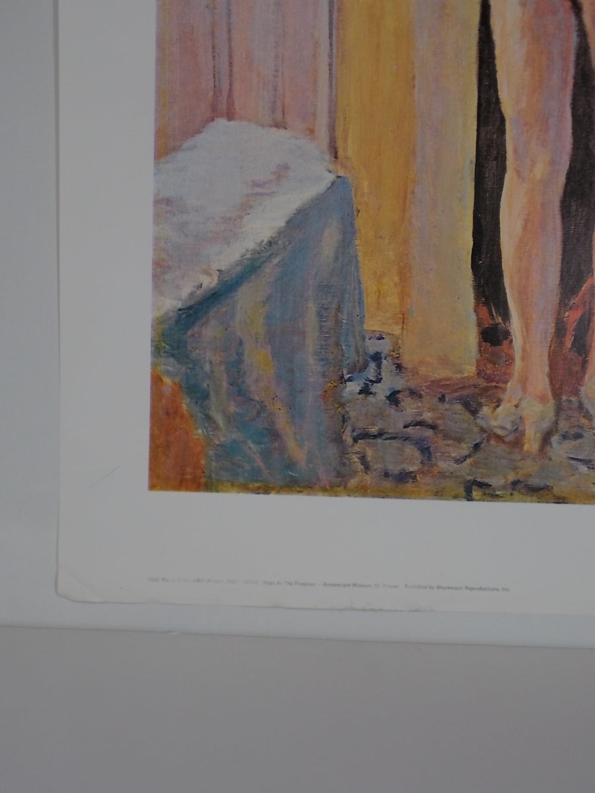I Like Mike's Mid Century Modern Artwork Nude at the Fireplace by Pierre Bonnard 1913, Unframed Poster