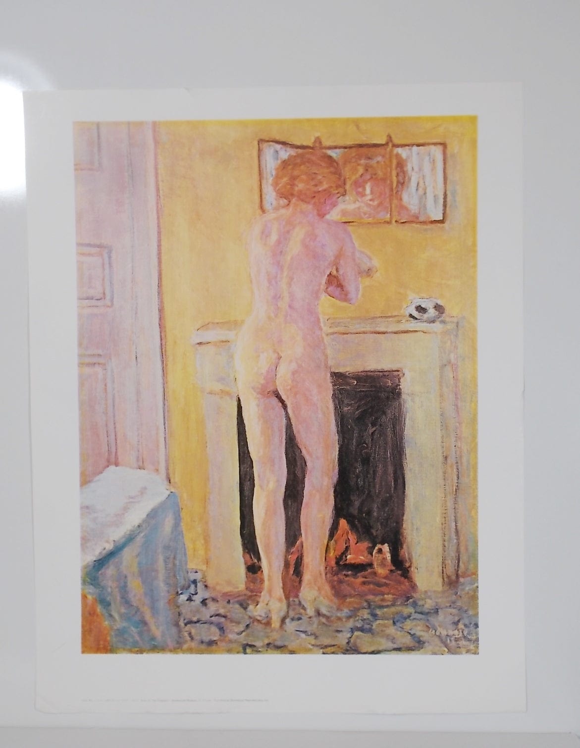 I Like Mike's Mid Century Modern Artwork Nude at the Fireplace by Pierre Bonnard 1913, Unframed Poster