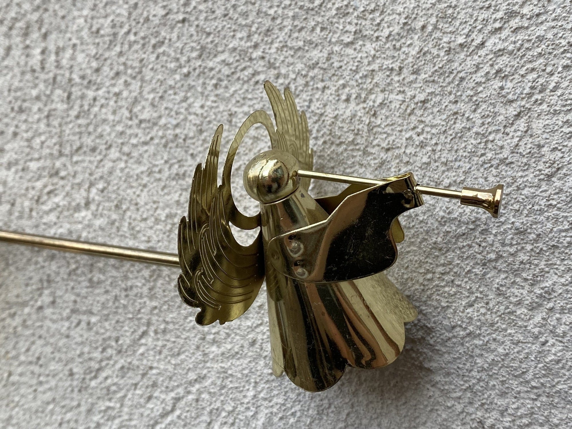 I Like Mike's Mid Century Modern Candle Snuffers Brass Candle Snuffer with Angle Cap and 8.5" Reach