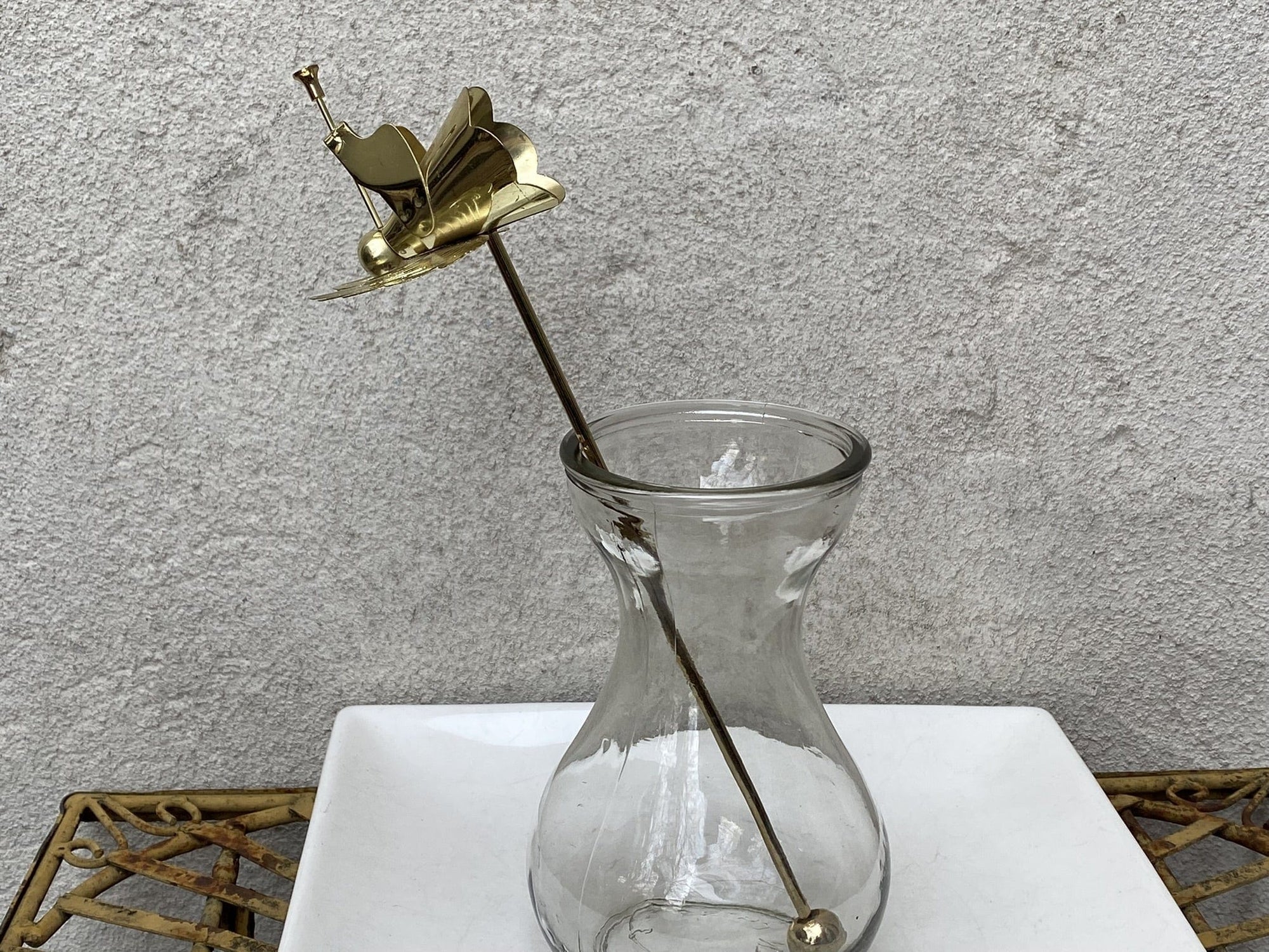 I Like Mike's Mid Century Modern Candle Snuffers Brass Candle Snuffer with Angle Cap and 8.5" Reach