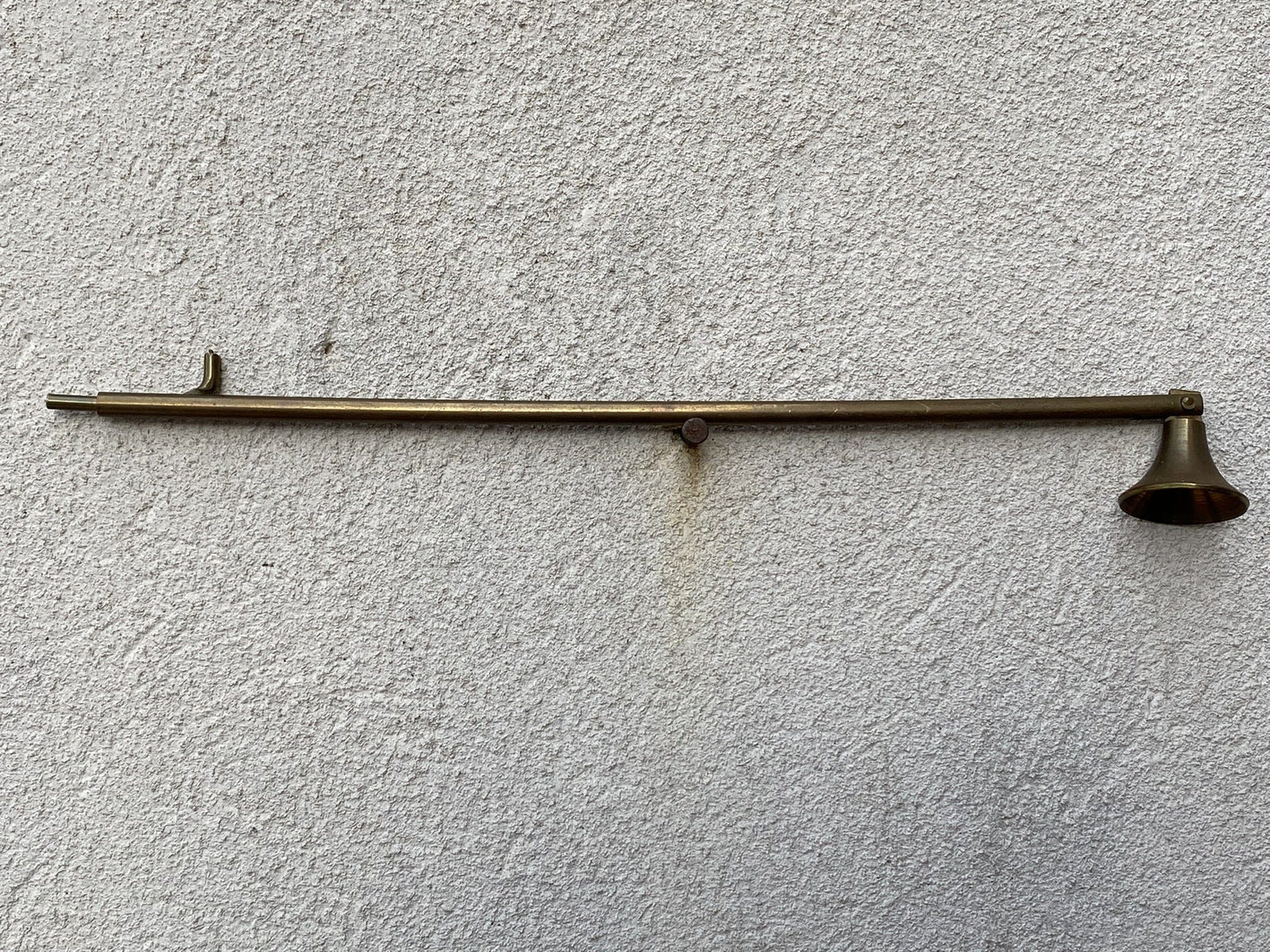 I Like Mike's Mid Century Modern Candle Snuffers Brass Candle Snuffer with Small Cap and 11" Reach