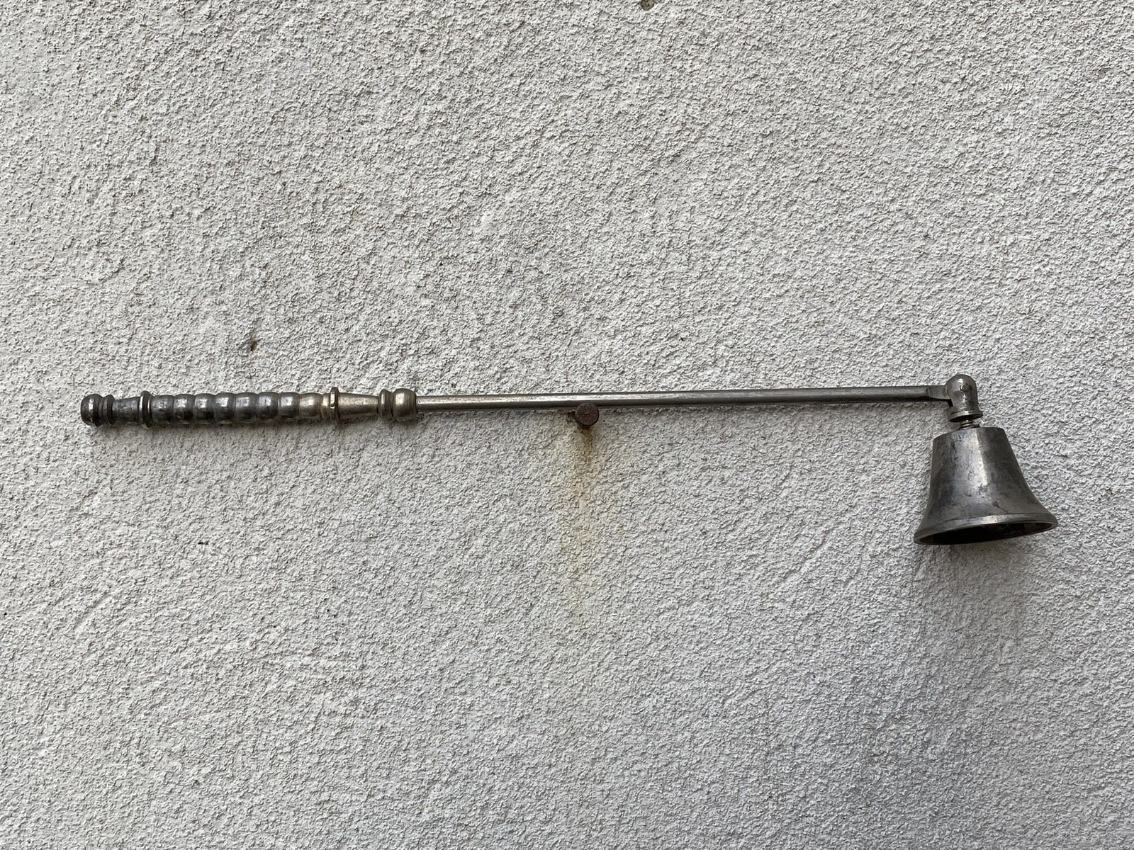I Like Mike's Mid Century Modern Candle Snuffers Metal Silver Plated Candle Snuffer 10" Reach
