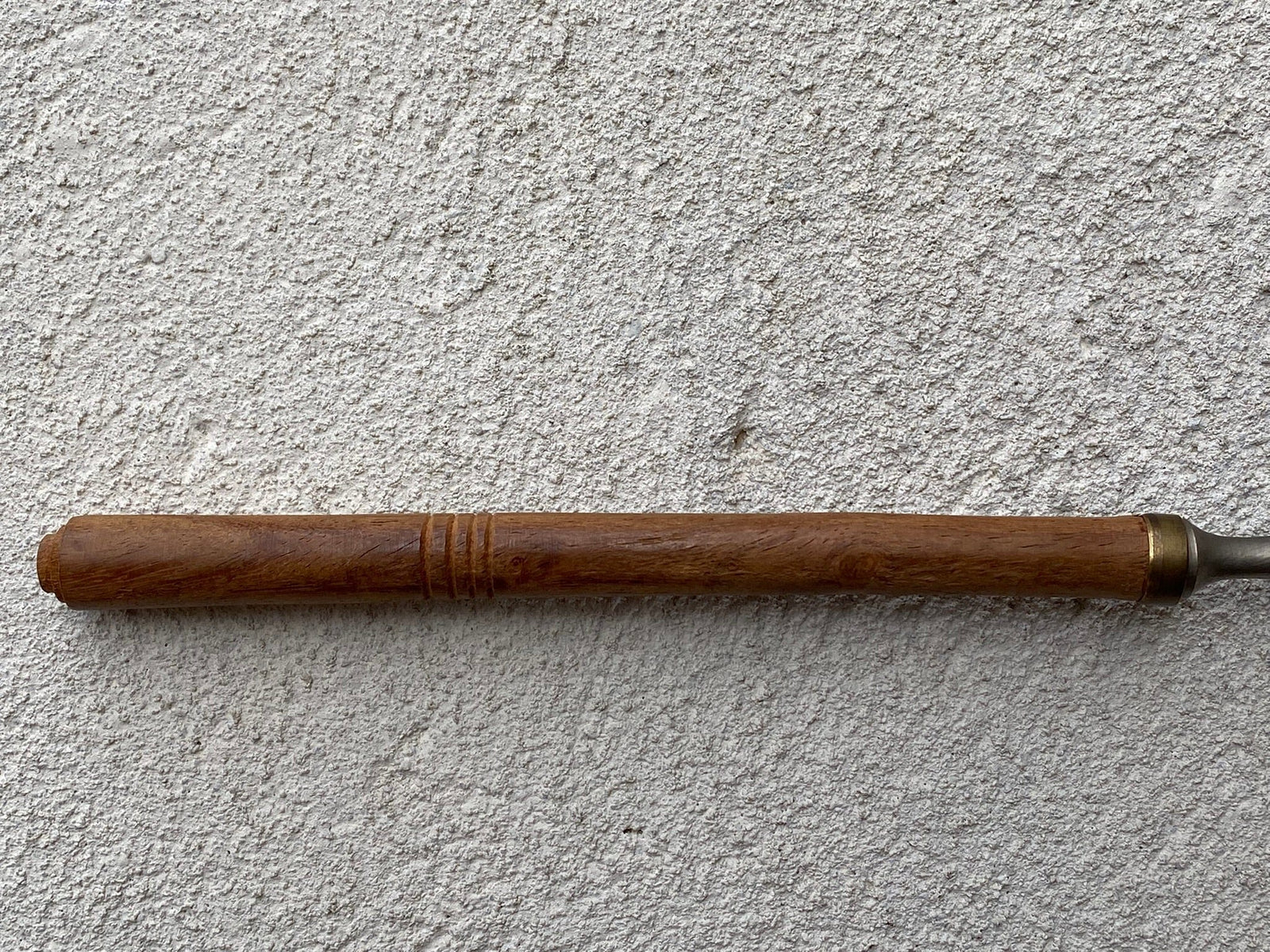 I Like Mike's Mid Century Modern Candle Snuffers Silver Plated Metal Candle Snuffer with Wood Handle 8" Reach