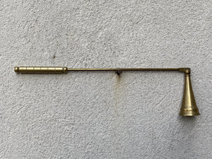I Like Mike's Mid Century Modern Candle Snuffers Solid Brass Candle Snuffer with Tall Cap and 10" Reach