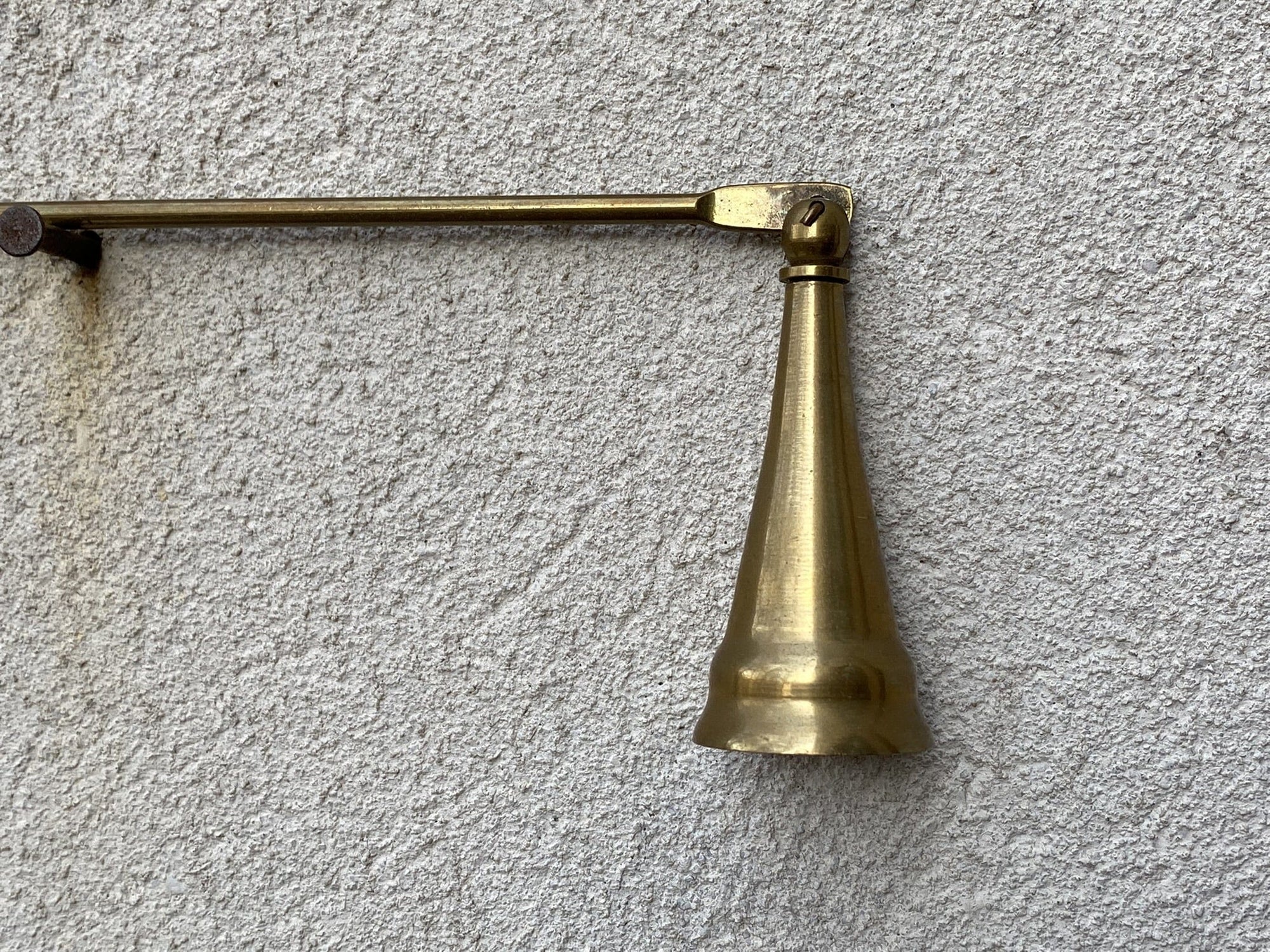 I Like Mike's Mid Century Modern Candle Snuffers Solid Brass Candle Snuffer with Tall Cap and 10" Reach