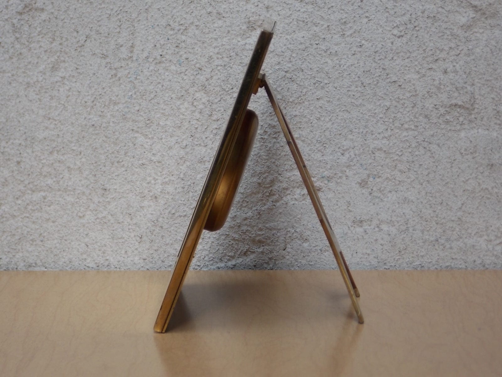 I Like Mike's Mid Century Modern Clock Ateliers Juvenia Brass Square Mantel Clock with Updated Movement & Hands
