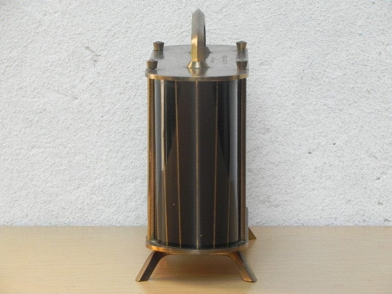 I Like Mike's Mid Century Modern Clock Bay Birks Solid Brass Chiming Mantel Clock