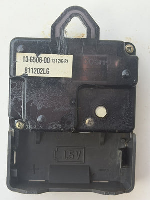 I Like Mike's Mid Century Modern Clock Ceramic Plate Clock, 1970's White and Green Herbs by GE