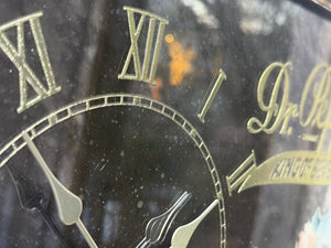 I Like Mike's Mid Century Modern Clock Dr. Pepper Advertising Mirror Clock, 1960's, New Quartz Sweep Movement