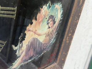 I Like Mike's Mid Century Modern Clock Dr. Pepper Advertising Mirror Clock, 1960's, New Quartz Sweep Movement