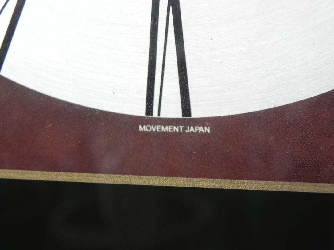 I Like Mike's Mid Century Modern Clock Elegant Strausbourg Quartz Oak Pendulum Wall Clock, 1980s