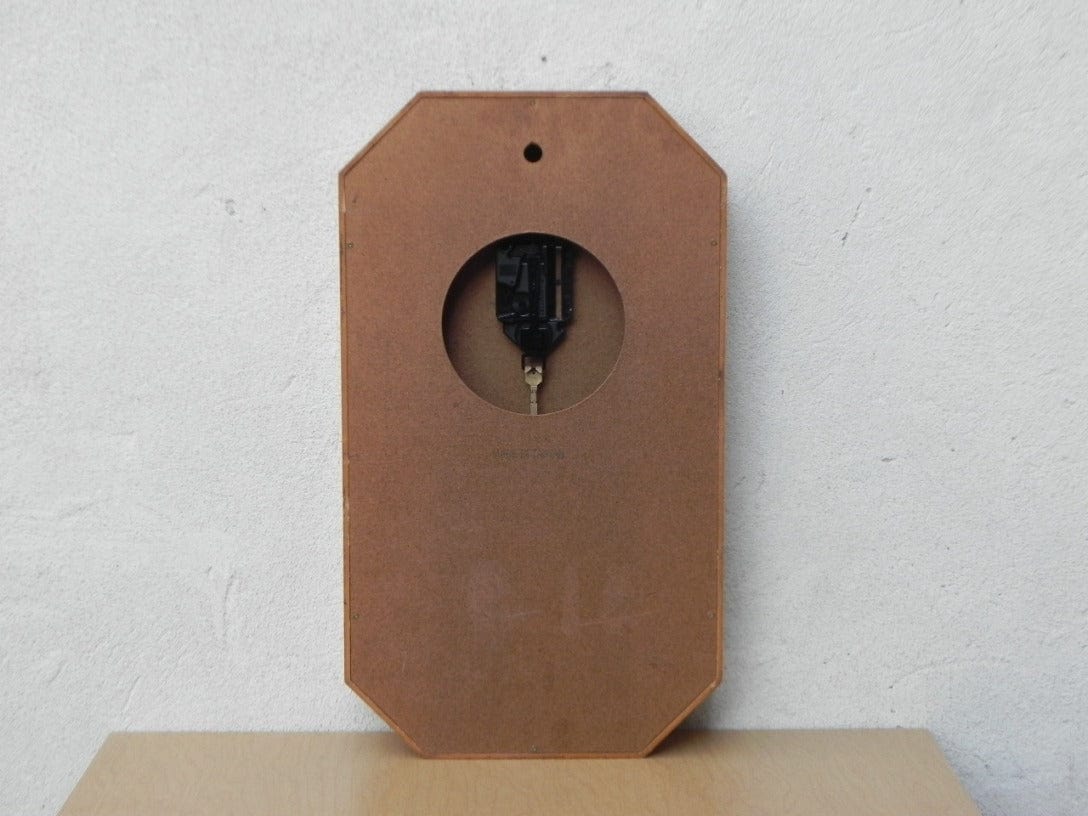 I Like Mike's Mid Century Modern Clock Elegant Strausbourg Quartz Oak Pendulum Wall Clock, 1980s