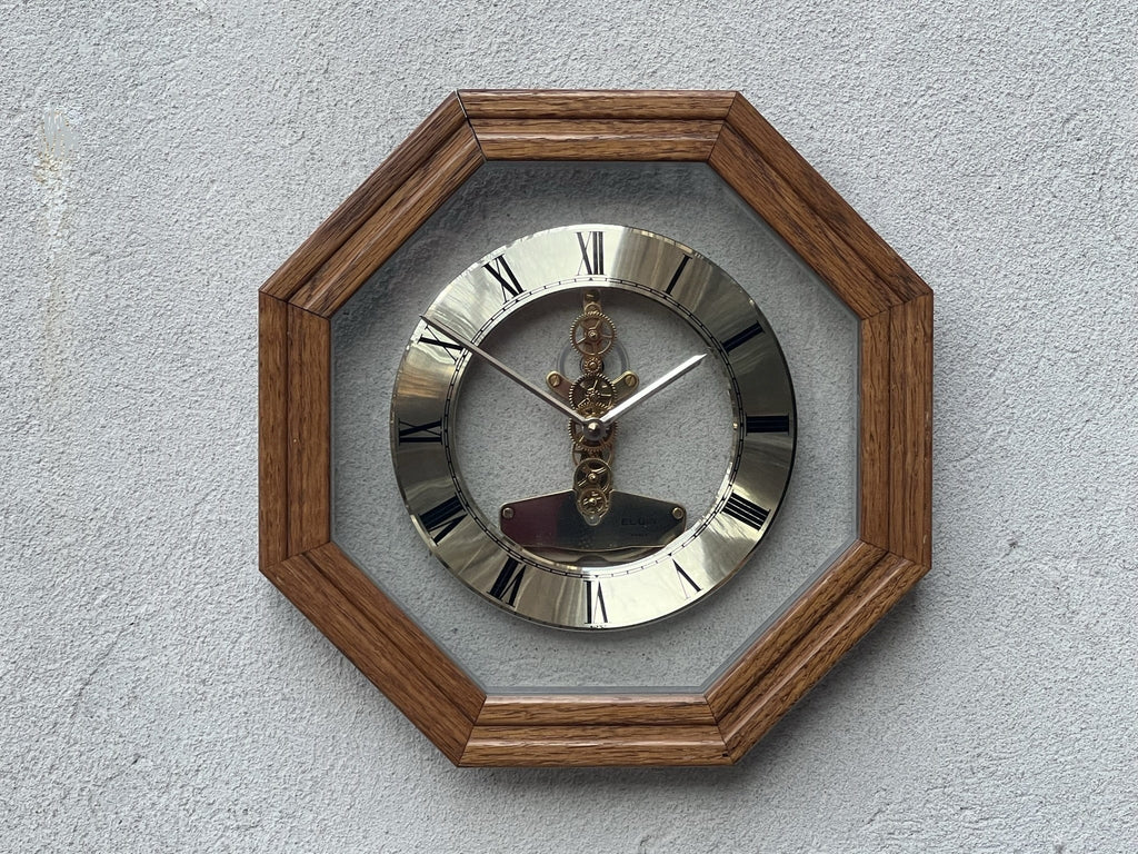Elgin Mid Century Wall Clock Elgin Sunburst Clock, Circa 1950 At
