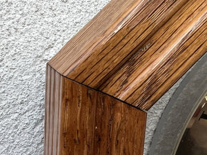 I Like Mike's Mid Century Modern Clock Elgin Oak Gold Floating Octagon Wall Clock