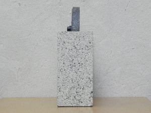 I Like Mike's Mid Century Modern Clock Empire Art Products Grey Faux Granite Mantle Clock, 1980s