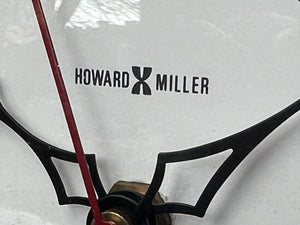 I Like Mike's Mid Century Modern Clock Howard Miller Small Round Brass Wall Clock, Battery Movement