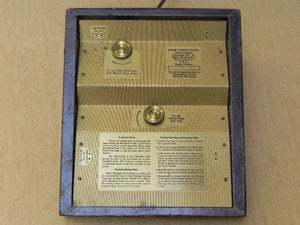I Like Mike's Mid Century Modern Clock Kalex Large Gold World Desk Clock in Leather, from 1951