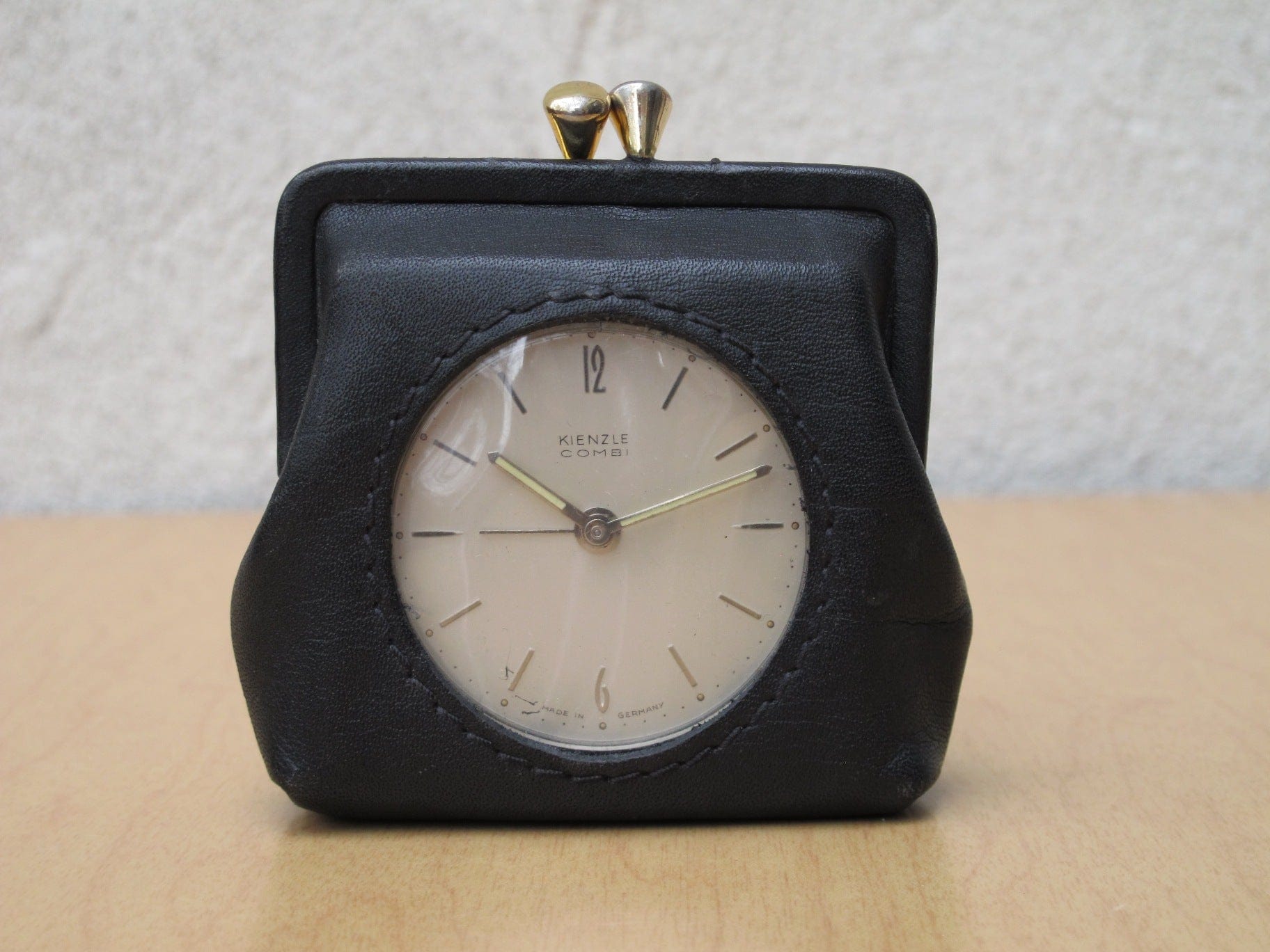 I Like Mike's Mid Century Modern Clock Kenzle Combi Travel Clock in Mini Coin Purse, Lord & Taylor