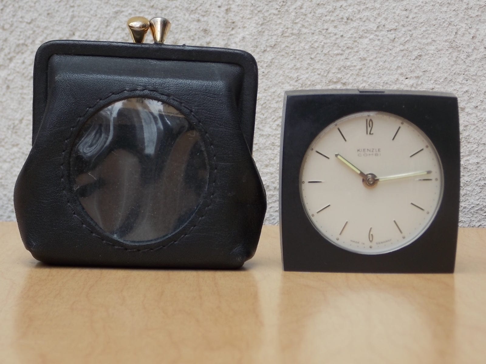 I Like Mike's Mid Century Modern Clock Kenzle Combi Travel Clock in Mini Coin Purse, Lord & Taylor