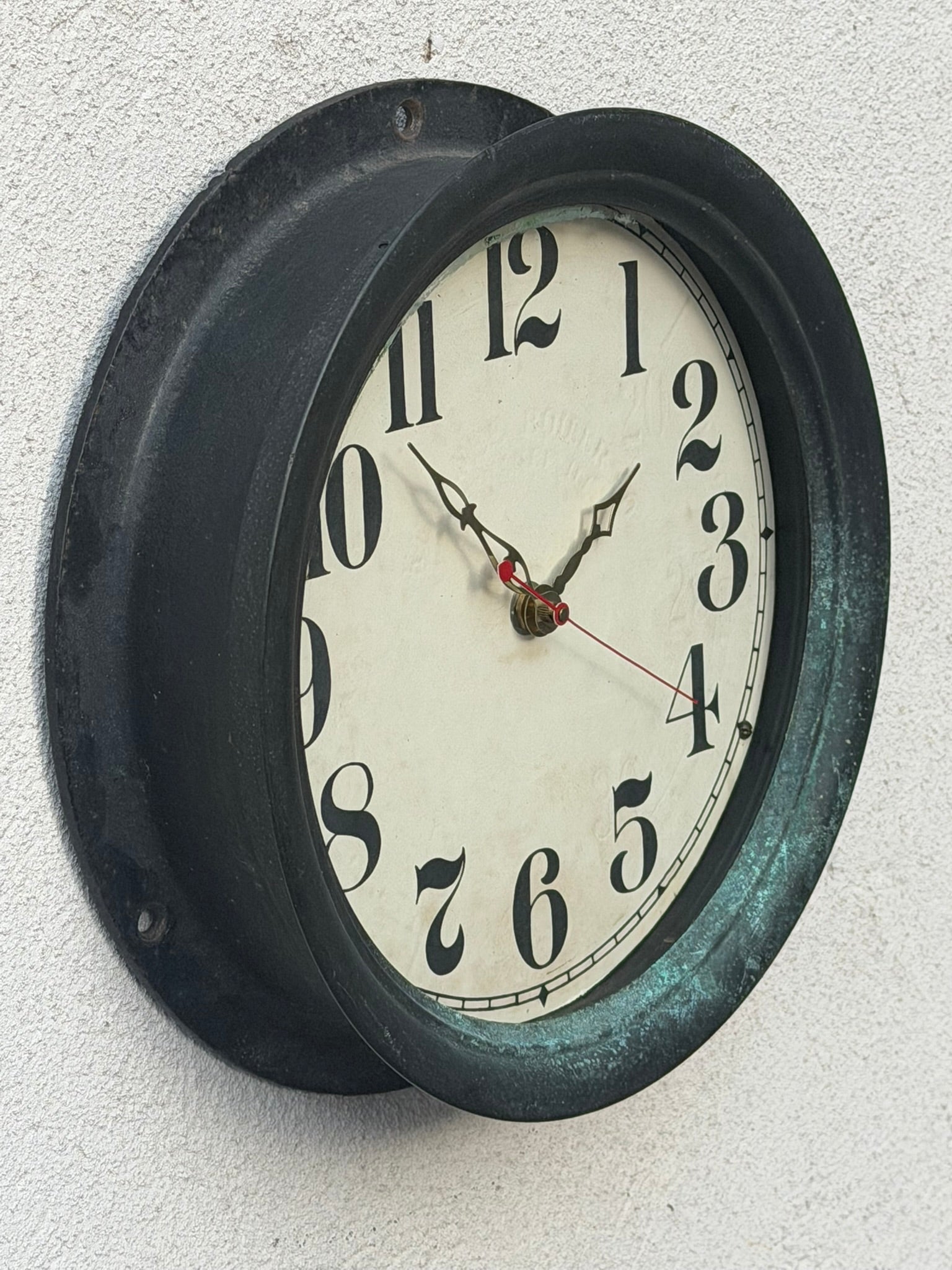 I Like Mike's Mid Century Modern Clock Kewanee Boiler Co Steam Gauge Converted to Wall Clock - Industrial