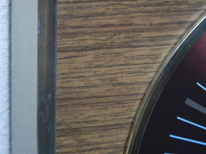 I Like Mike's Mid Century Modern Clock Large Mid-Century Modern Wooden Wall Clock with Chrome by Sunbeam