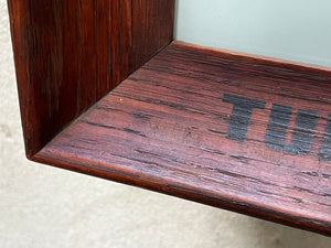 I Like Mike's Mid Century Modern Clock Large Square Wood Framed Light Up Good Year Clock, Circa 1930, Updated Quartz Movement