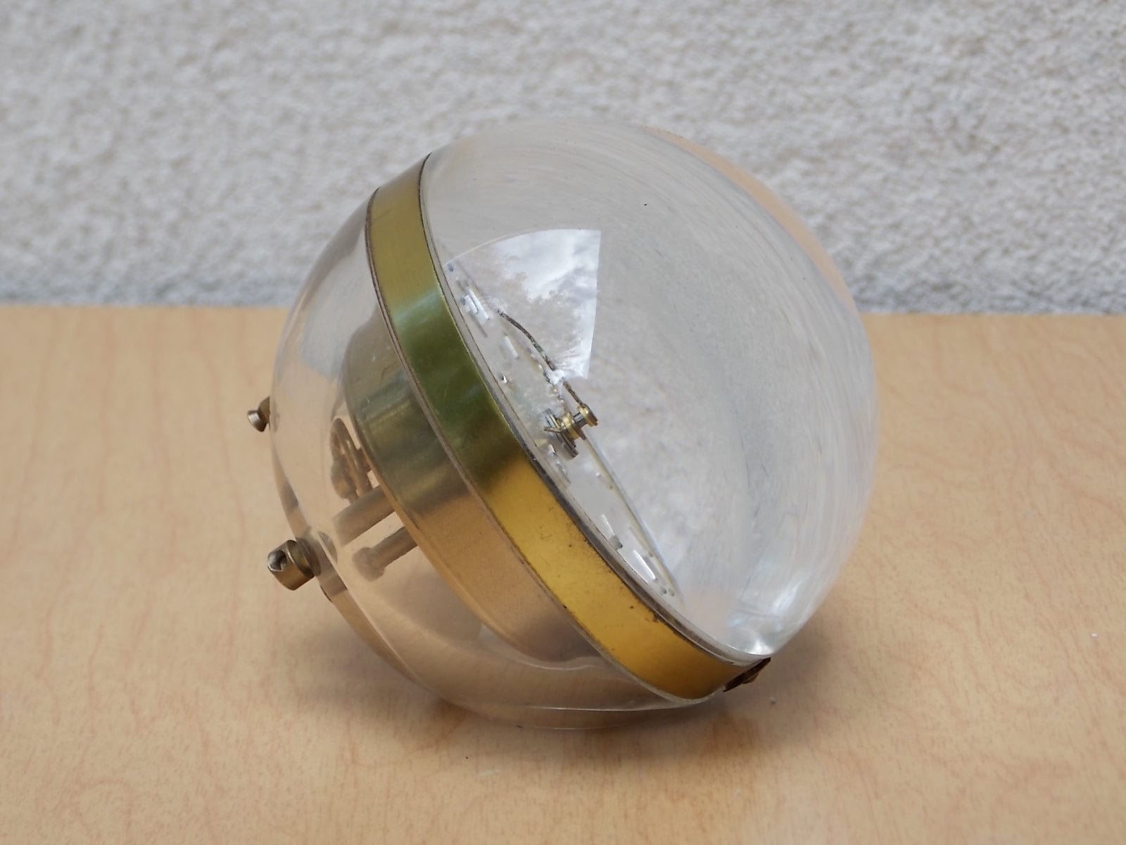 I Like Mike's Mid Century Modern Clock Linden Blackforest Round Bubble Alarm Clock